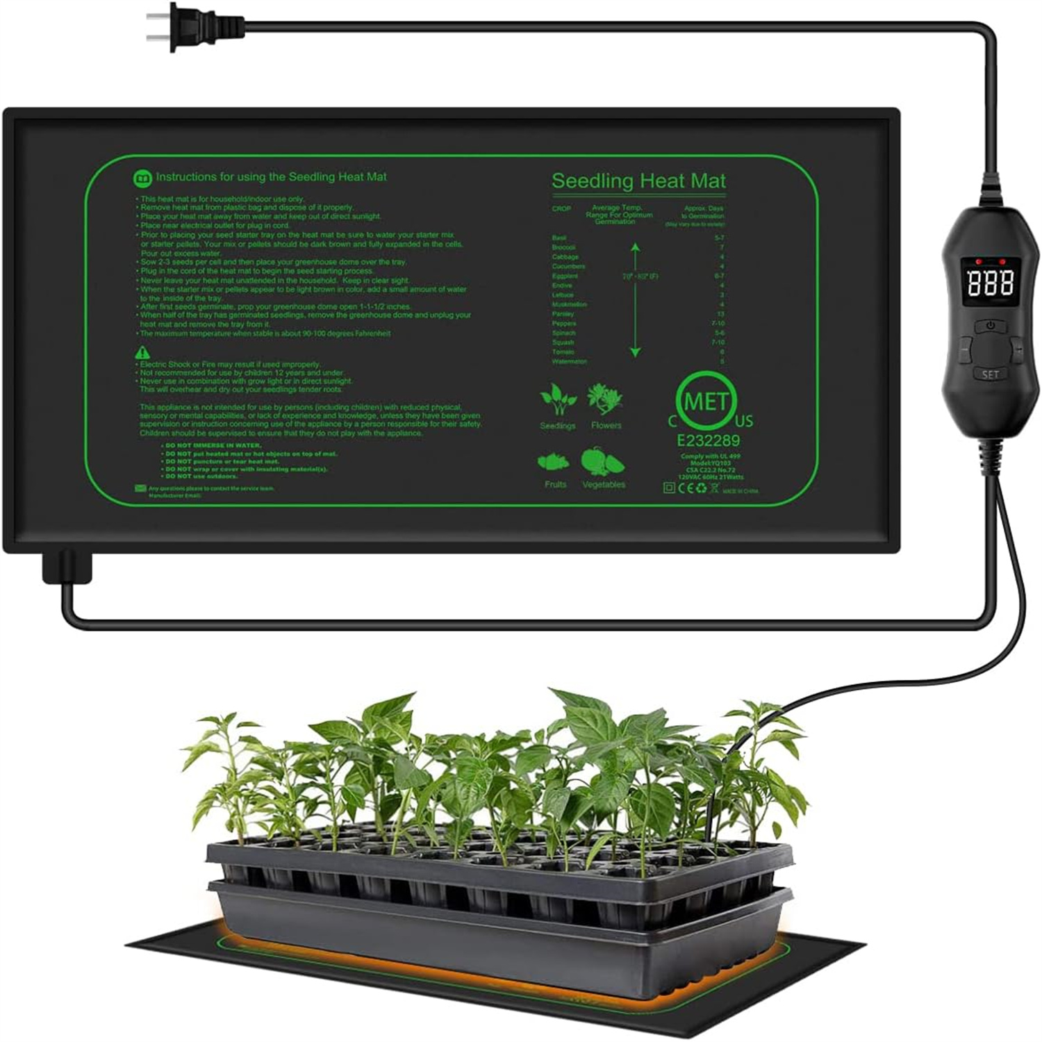 Keset panas bibit dengan termo - Rooting Gel Clone ulasan dan harga